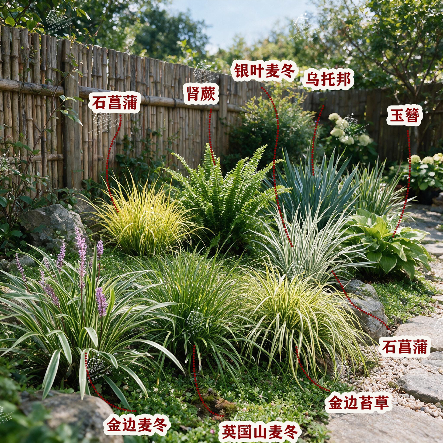 金叶石菖蒲金丝苔草英国山麦冬金