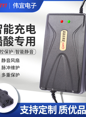 电动车智能脉冲充电器64v14Ah48伏12a20安断电绿源台铃电瓶车通用