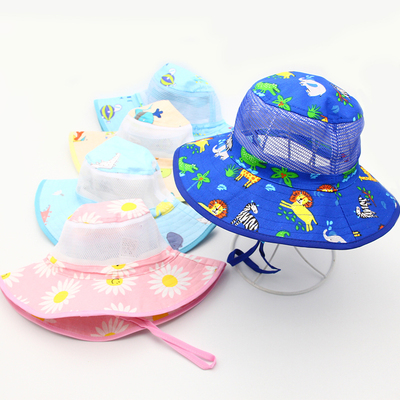 卡通透气网眼大童遮阳防晒帽