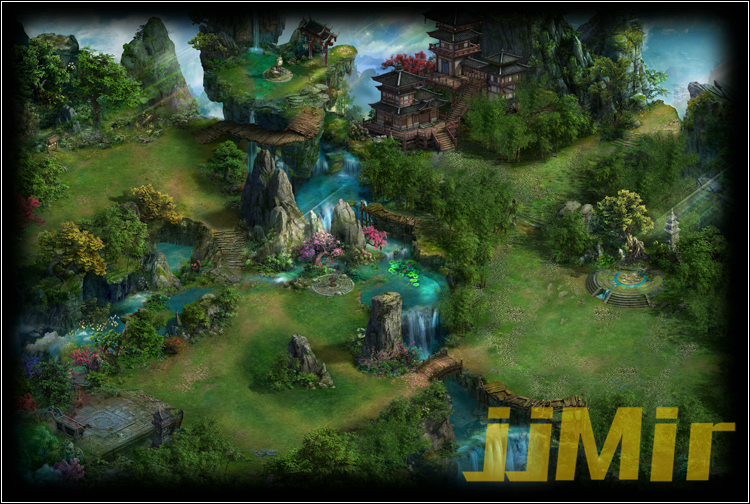 传奇地砖地图素材 绿林系列 青丘狐山 高清地砖 无缝封边-CZ053