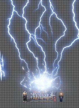 传奇技能素材 雷系 雷霆万钧 目标播放攻击型技能特效坐标齐全