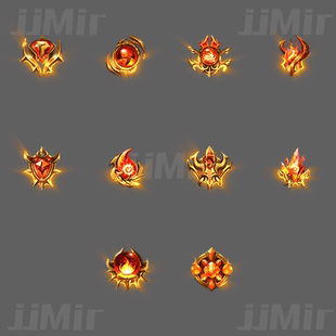 传奇首饰素材 10组 进阶龙魂神石 四格特殊装备素材 TS540-31