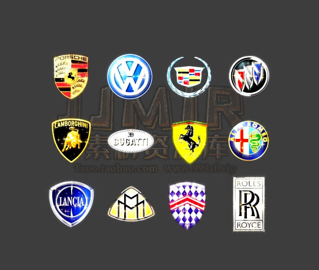 传奇实物素材 12组 动态车标 特殊四格首饰/材料 png格式 ts648