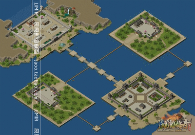 传奇地图素材 九龙城系列2 高清动态独立地砖土城 含沙城配置