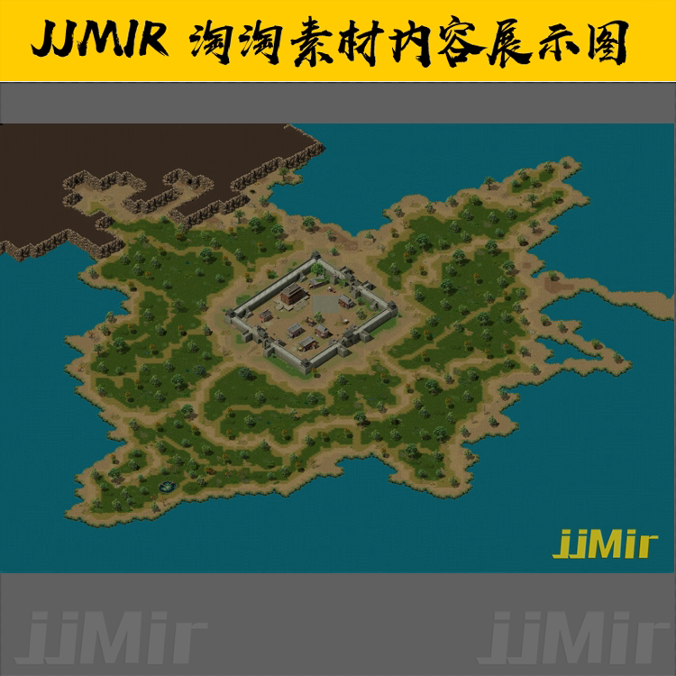 传奇地图素材 传战系列 重置版一 封魔谷 高清独立地砖