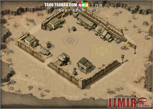 传奇地砖地图 边荒土城 盟重土城 高清独立地砖地图 XT037