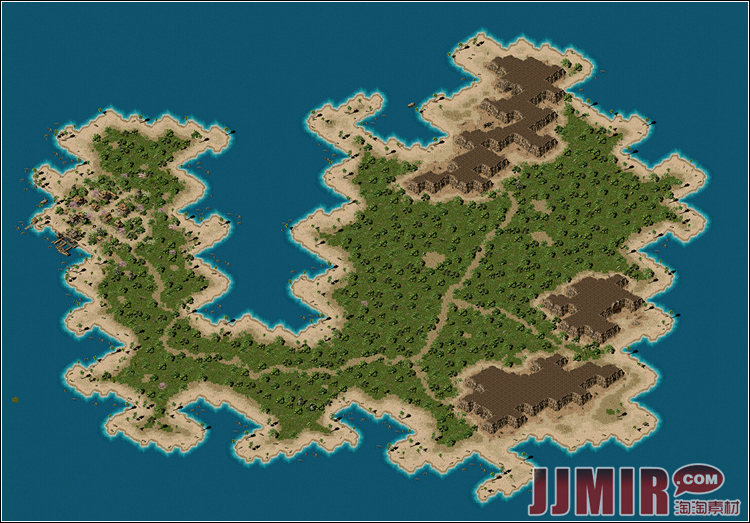 传奇地砖地图素材 主城系列 苍月岛 独立真地砖 996引擎 UZ071