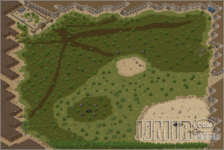 传奇冰雪地图素材 圣域 复古独立真地砖(带无补丁)无缝封边 uz060