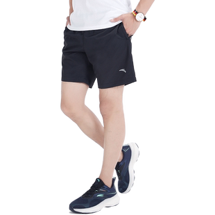安踏运动短裤男五分裤夏季外穿中裤官网旗舰冰丝速干宽松运动裤男