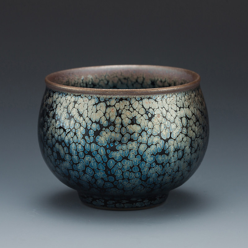 刘学财纯手工建盏大号茶杯满天星油滴盏鹧鸪斑主人杯单杯礼品套装