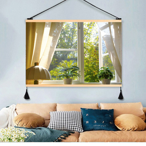 森林客厅餐厅简约现代可以延展