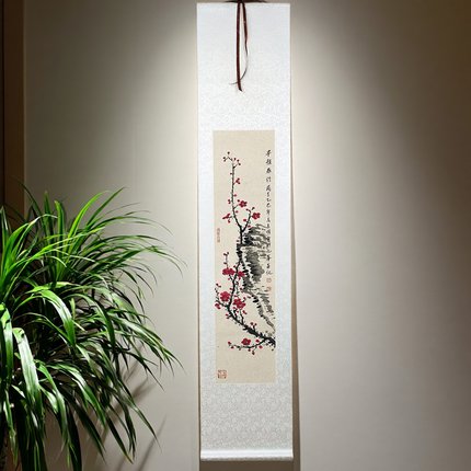 手绘国画梅兰竹菊高端卷轴挂画客厅书房办公室茶室装饰禅意画书画