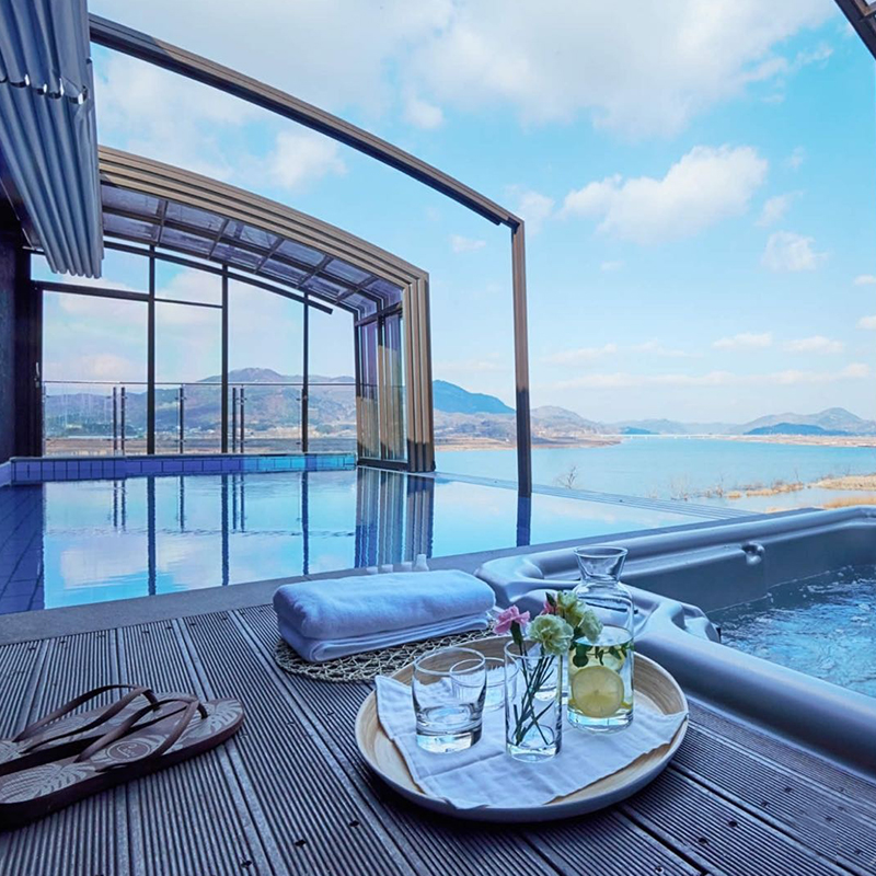 户外大型移动落地阳台折叠别墅