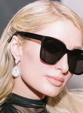 现货SPECULUM韩国小众设计师品牌宋智雅同款太阳墨镜黑色豹纹脸小