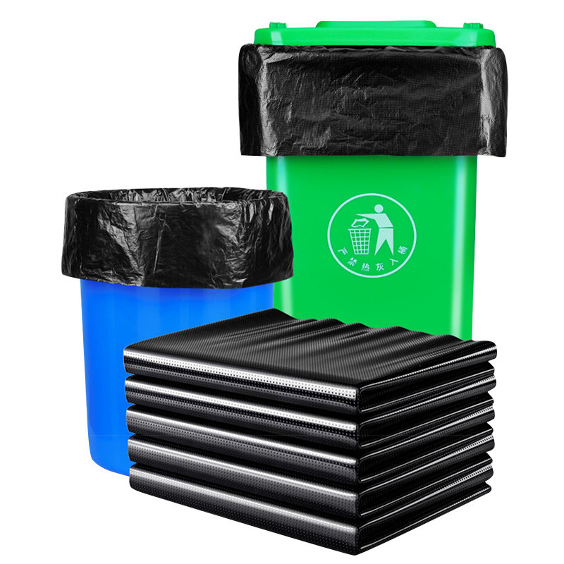 包邮垃圾袋大号加厚黑色酒店物业环卫家用60中号80塑料100大商用