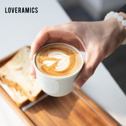 Loveramics爱陶乐北欧直纹咖啡杯拿铁摩卡卡布杯拉花杯陶瓷杯