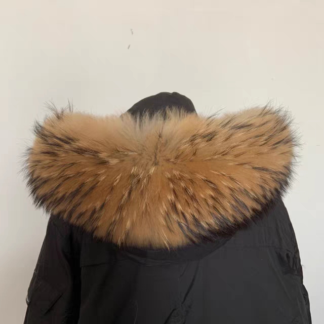 超大毛领貉子毛领子羽绒服毛毛领子男女同款