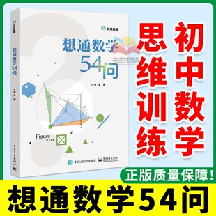 社 初中通用二进制数怎么转换方程函数图形教程书籍青少年数学思维训练数学计算技巧解题方法电子工业出版 想通数学54问 李洋正版