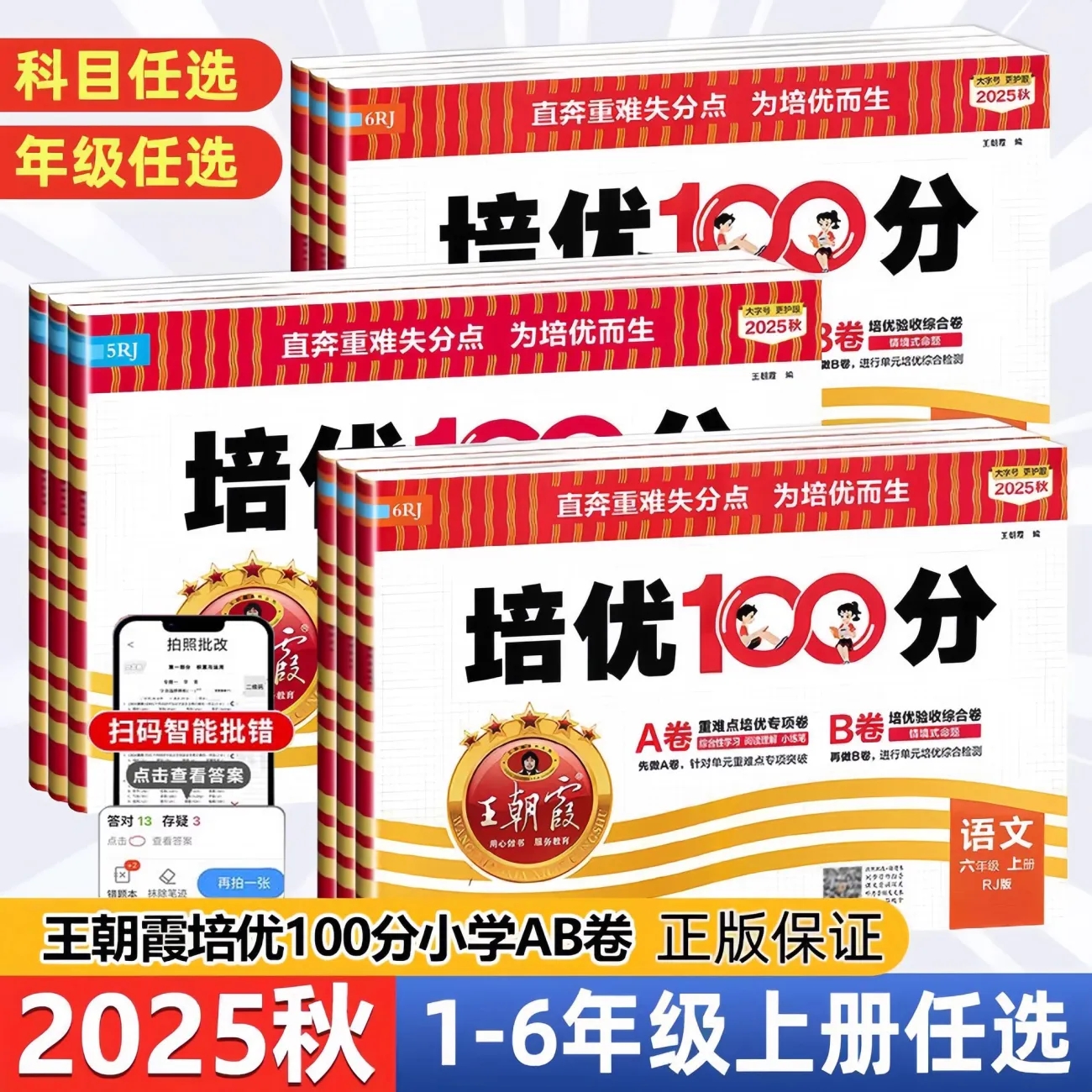 王朝霞培优100分试卷测试卷全套