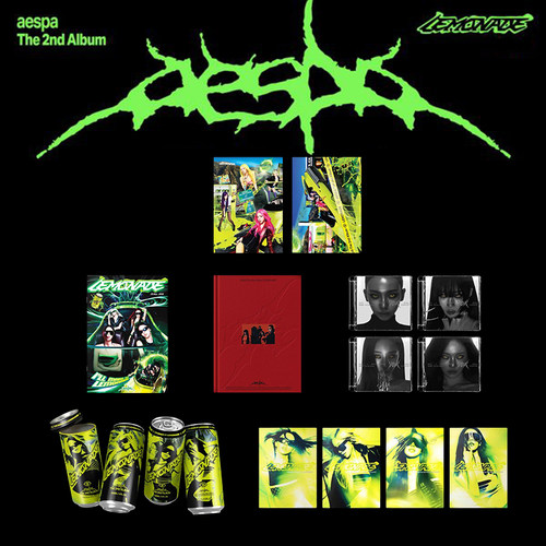 官方正版 吒 aespa专辑 正规2辑 LEMONADE 小卡周边柳智敏金冬天