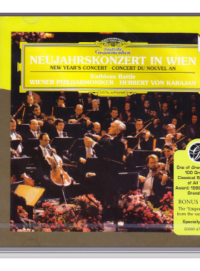 1987维也纳新年音乐会 卡拉扬karajan 进口CD碟 古典音乐 4776336