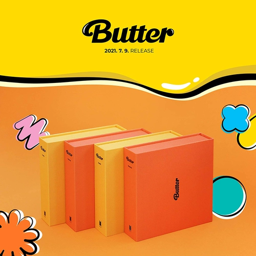 Spot подлинный альбом BTS Butter возвращается в новую наклейку с фотографиями специальной карты CD