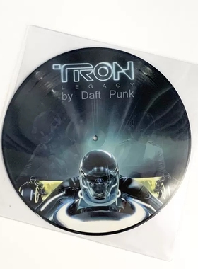 现货正版 Daft Punk TRON Legacy Derezzed (Part2) LP 图案胶