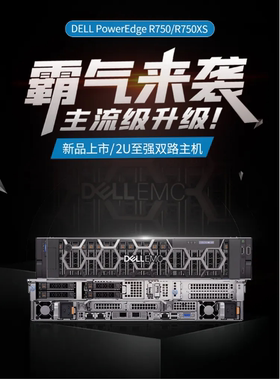 戴尔R750 24X2.5 2X6326 4X32GB 3X2.4T  H745 1400W三年 包邮
