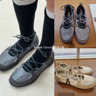 国内现货 Rockfish 25新款绑带玛丽珍鞋平底单鞋运动休闲鞋芭蕾鞋