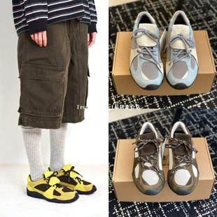 韩国直邮 Negativethree 25新款 复古撞色拼接系带厚底运动休闲鞋