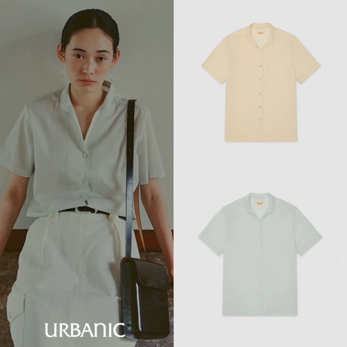 26春夏新品 urbanic 30 riviera 轻薄小翻领短袖衬衫韩国正品现货