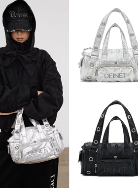 韩国现货 Deinet 26新款 经典字母手提包单肩斜挎短途旅行包