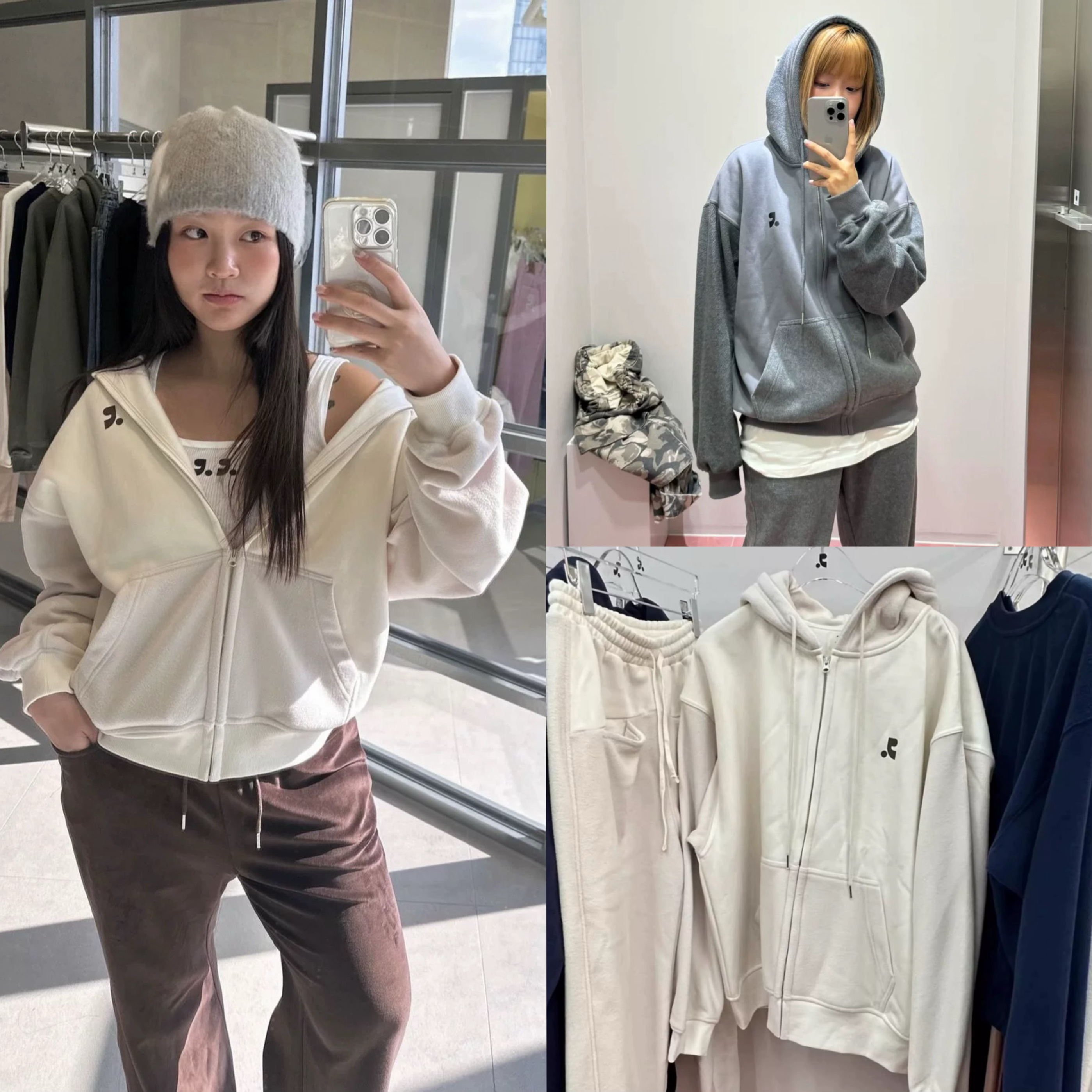 现货 Rest And Recreation 休闲风抓绒连帽卫衣卫裤套装男女款