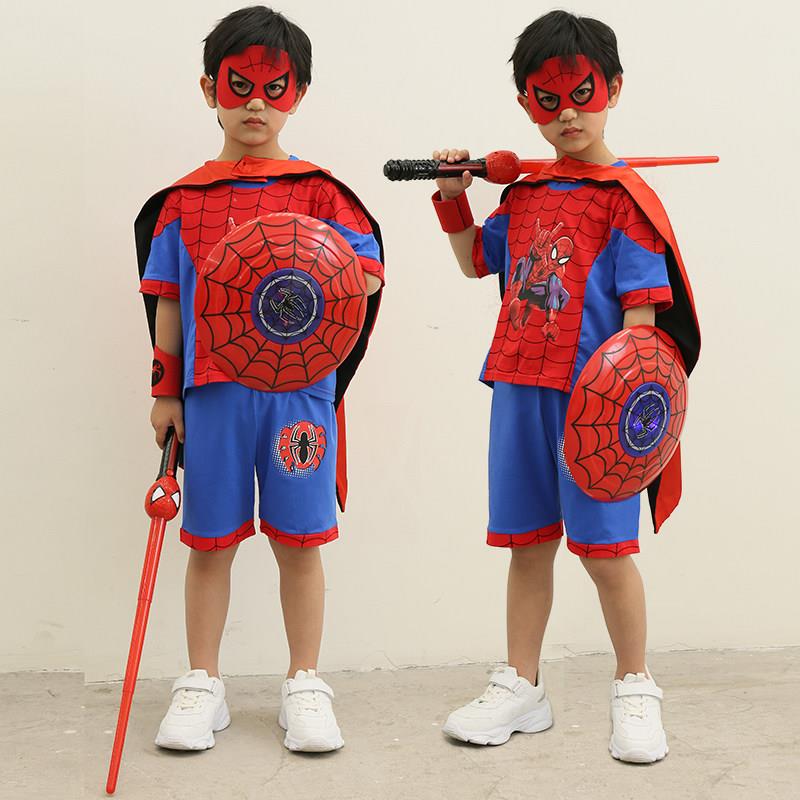 蜘蛛人儿童套装幼儿园六一表演出服装小孩子角色扮演cosplay衣服