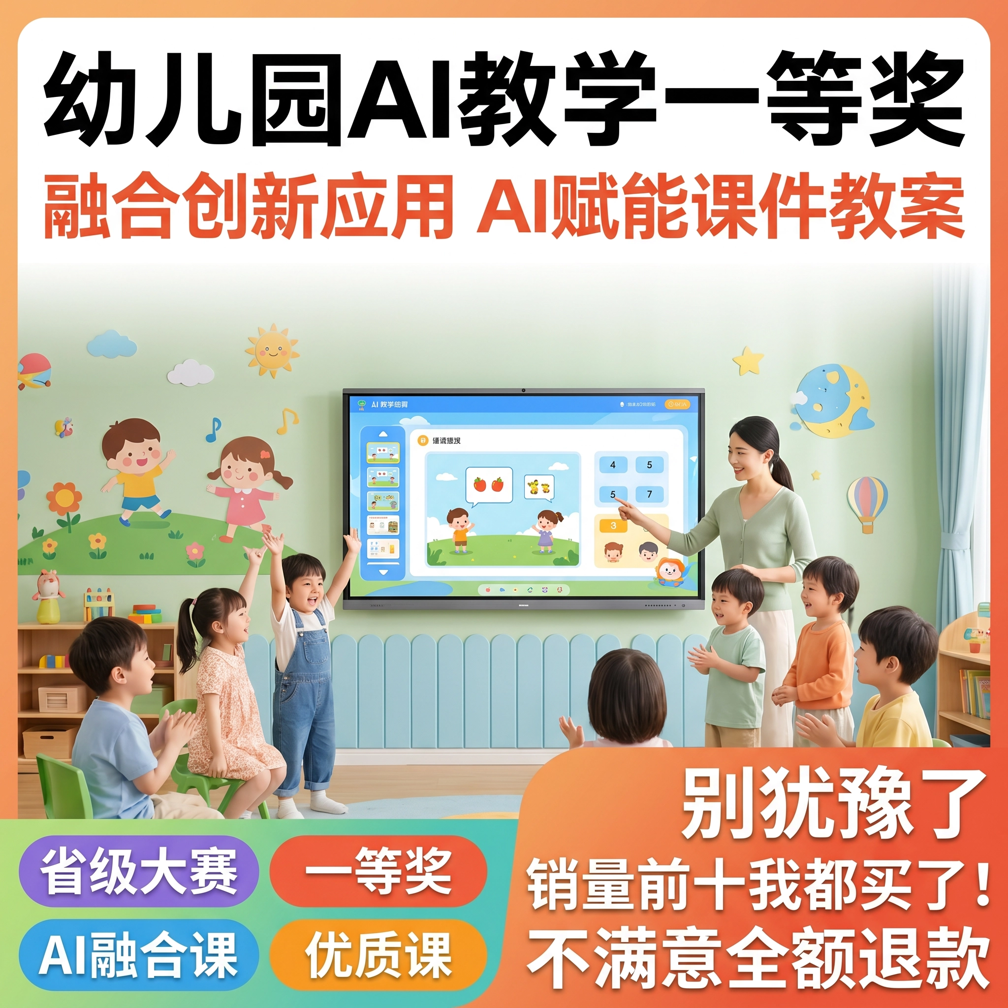 ai赋能教学课件幼儿园制作大班中班小班获奖案例设计课件PPT视频