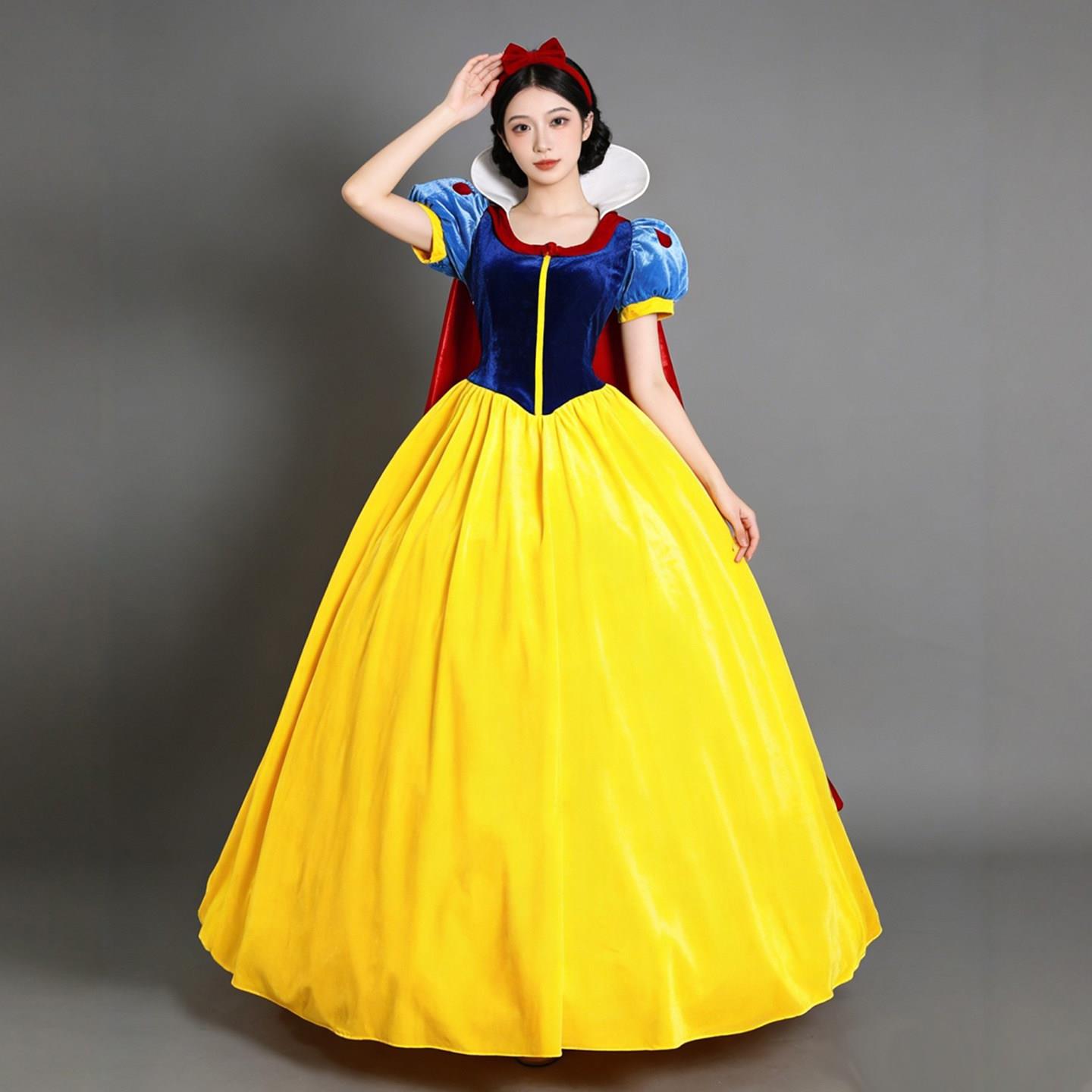 【经典造型】白雪公主连身裙成人六一万圣节cosplay舞台演出服装