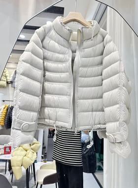 黄色羽绒服女款冬季2025新款轻薄修身显瘦保暖白鸭绒外套