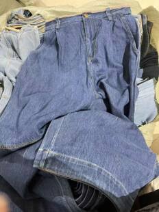 潮 时髦牛仔阔腿裤 YKK拉链～2025新款 复古个性