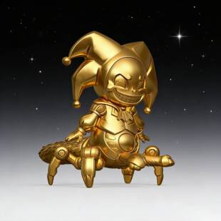 Q版 原型体黄金手办1006蜘蛛小丑融合boss手办poppy5系列3d模型