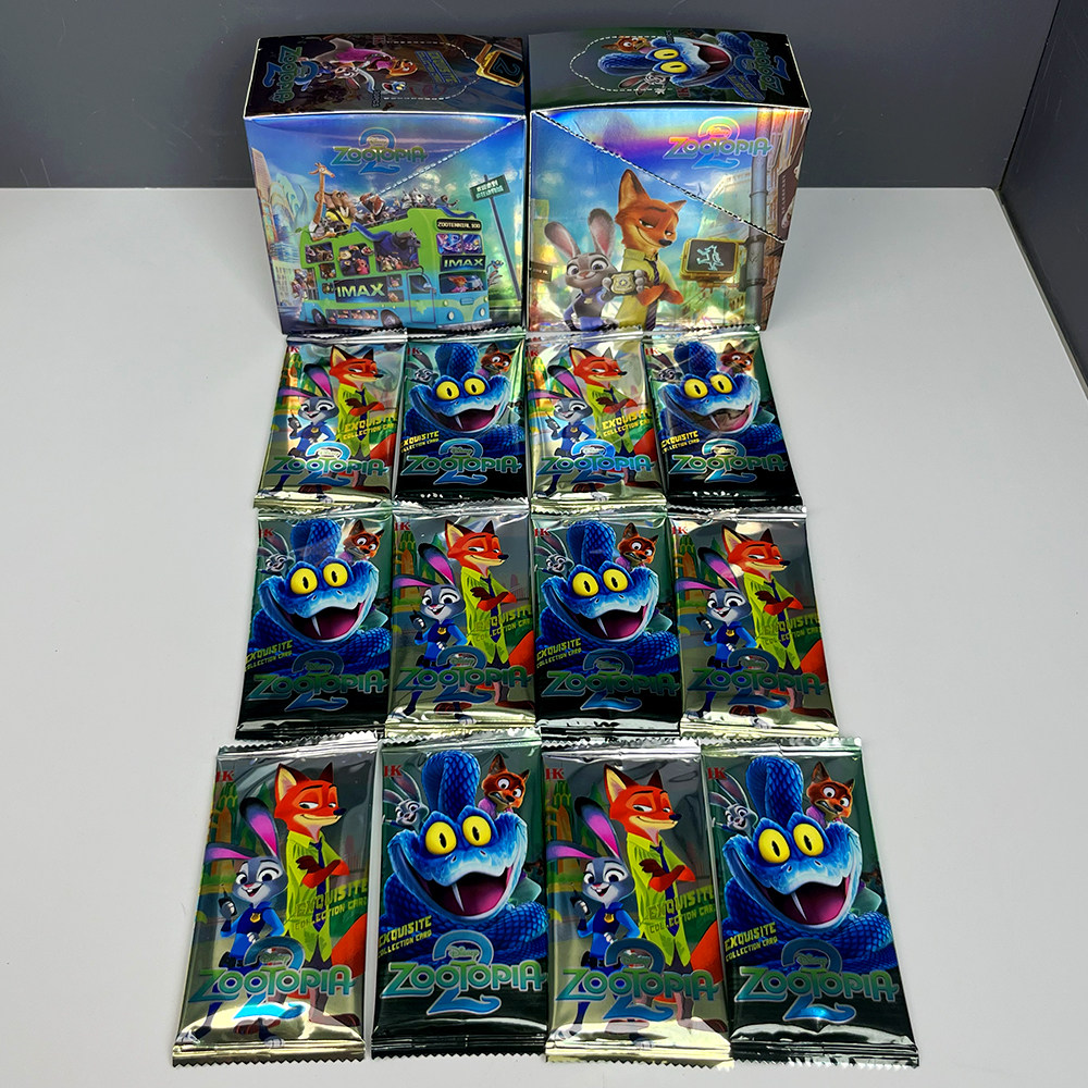 Zootopia2疯狂动物城动漫角色卡牌儿童桌游战力卡猜拳卡收藏卡牌