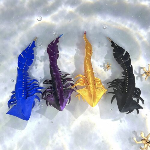 深海霸主暗影利维坦3d打印模型具Q版公仔手办Q版暗影利维坦钥匙扣