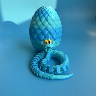 盖瑞蛇蛋玩具疯狂动物城2盖瑞蛇手办3d打印全身灵活惊喜扭蛋玩具