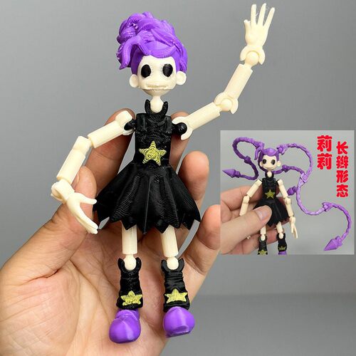 poppy playtime5盘发新版莉莉关节人偶双形态3d打印模型拼装玩具