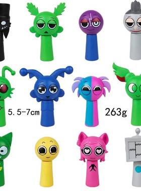 sprunki双拼花新款手办OC卡西邪恶布莱克节奏盒子儿童节玩具礼物