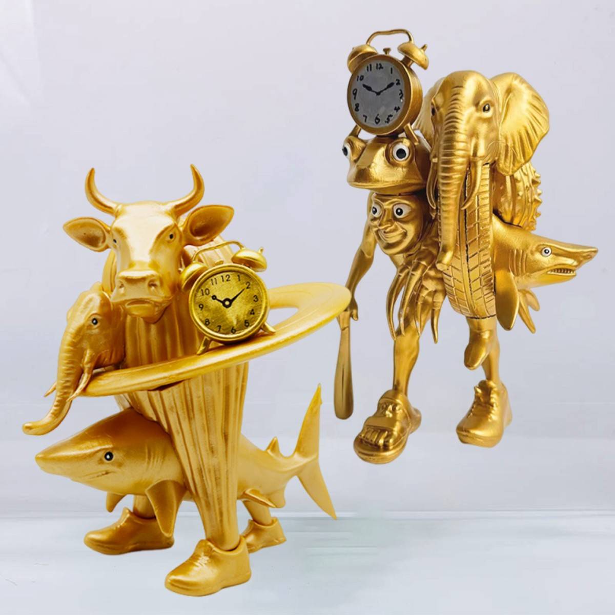 木棍人星球牛金色融合双王公仔手办时间掌控缝合怪国外山海经周边