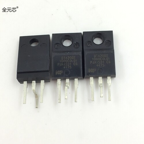 BTA208X-1000C0 双向可控硅晶闸管1000V8A 直插TO220F塑封 定型脚