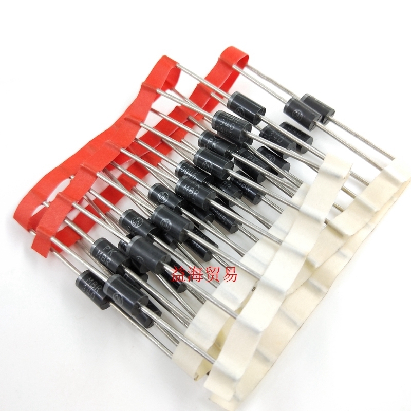 MBR340 肖特基二极管 3A400V DO-201AD编带排带 直插 MBR340RLG