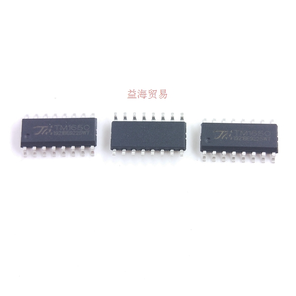 TM1650 全新原装 SOP16 8*4位驱动数码管芯片 贴片16脚 IC 芯片