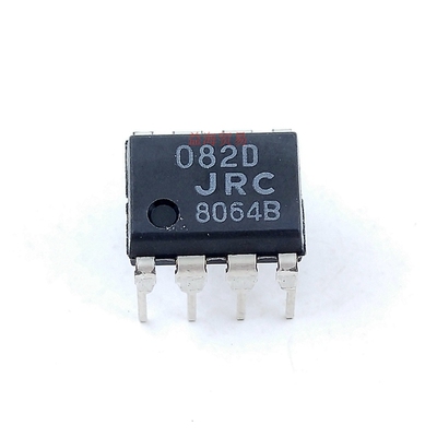 082D运算放大器J-FET输入 NJM082D JRC082D 全新原装进口直插DIP8