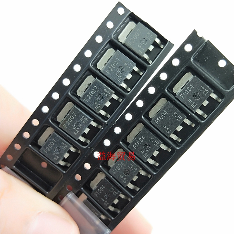 F1004 F2007 TO-252 贴片三极管 汽车电脑板三极管芯片现货 全新